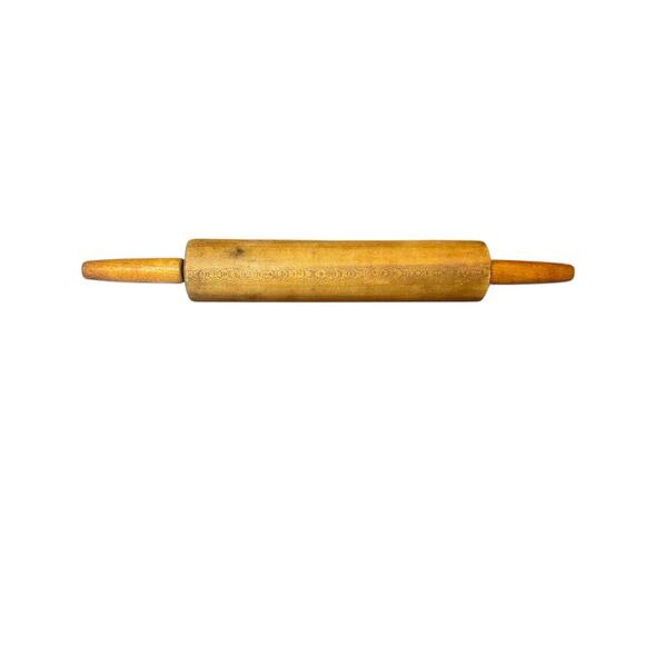 Antique Wood Rolling Pin Rustic Primitive Handmade Farmhouse Large All Wood - Picture 1 of 3